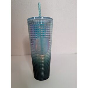 2023 Starbucks Jade Green GRADIENT Studded Tumbler‎ Cold Cup 24 oz